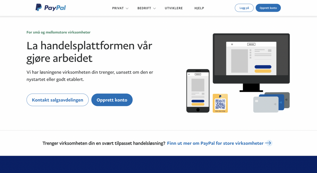 PayPal betalingsløsning