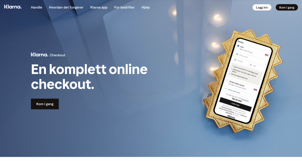 fungerer bra med Klarna