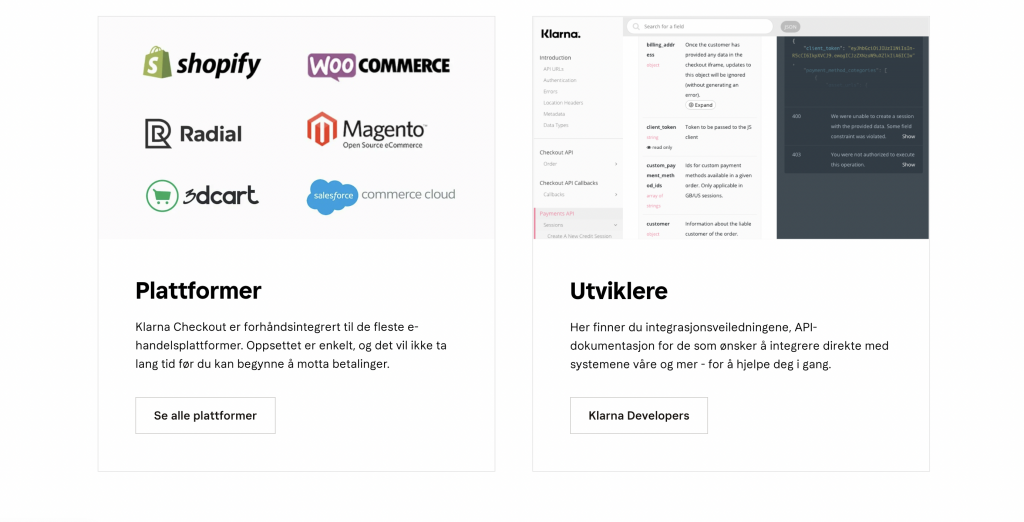 integrerte nettbutikker