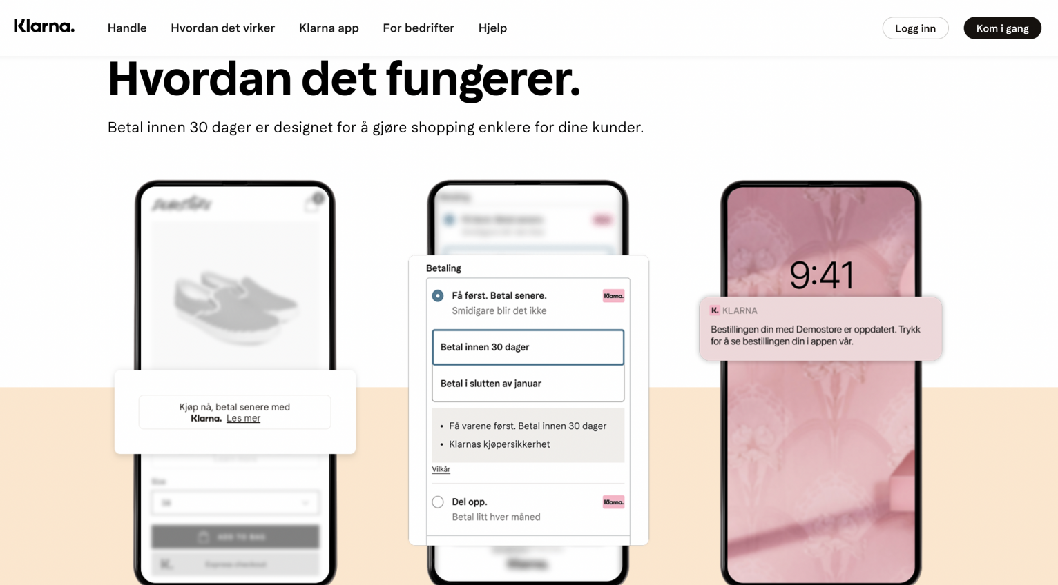 checkout for bedrifter