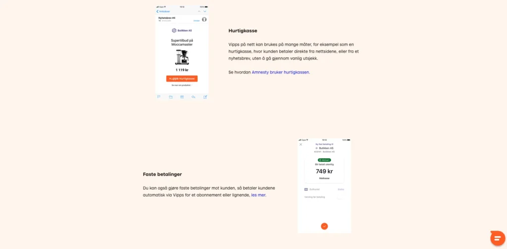 Vipps hurtigkasse for norsk netthandel