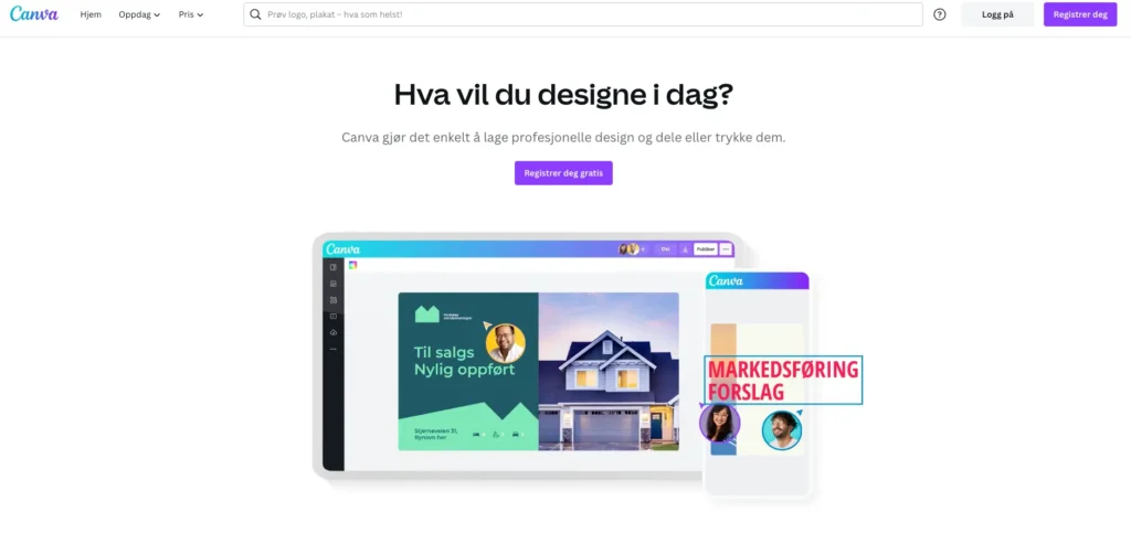 designe logo med canva